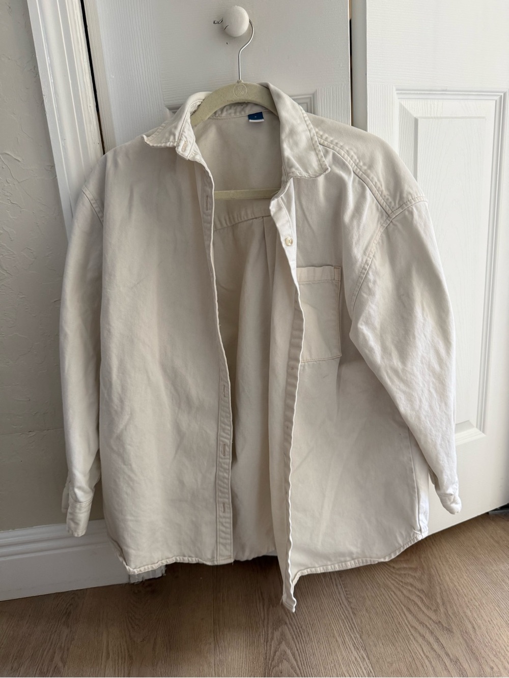 Old Navy Off-White Jean Jacket